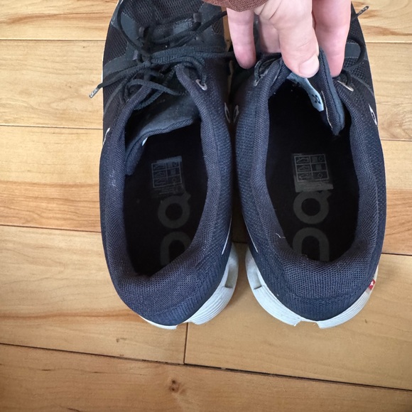 On Running Men's Black and White Athletic Shoes - Picture 2 of 9